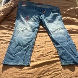 The Foundry Supply Co. Athletic Fit Tapered Leg Flex Denim Jeans Size 54 x 30